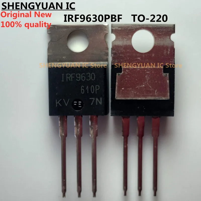 10Pcs/lot IRF9630PBF IRF9630 TO-220 Trans MOSFET P-CH -200V -6.5A  Original New 100% quality