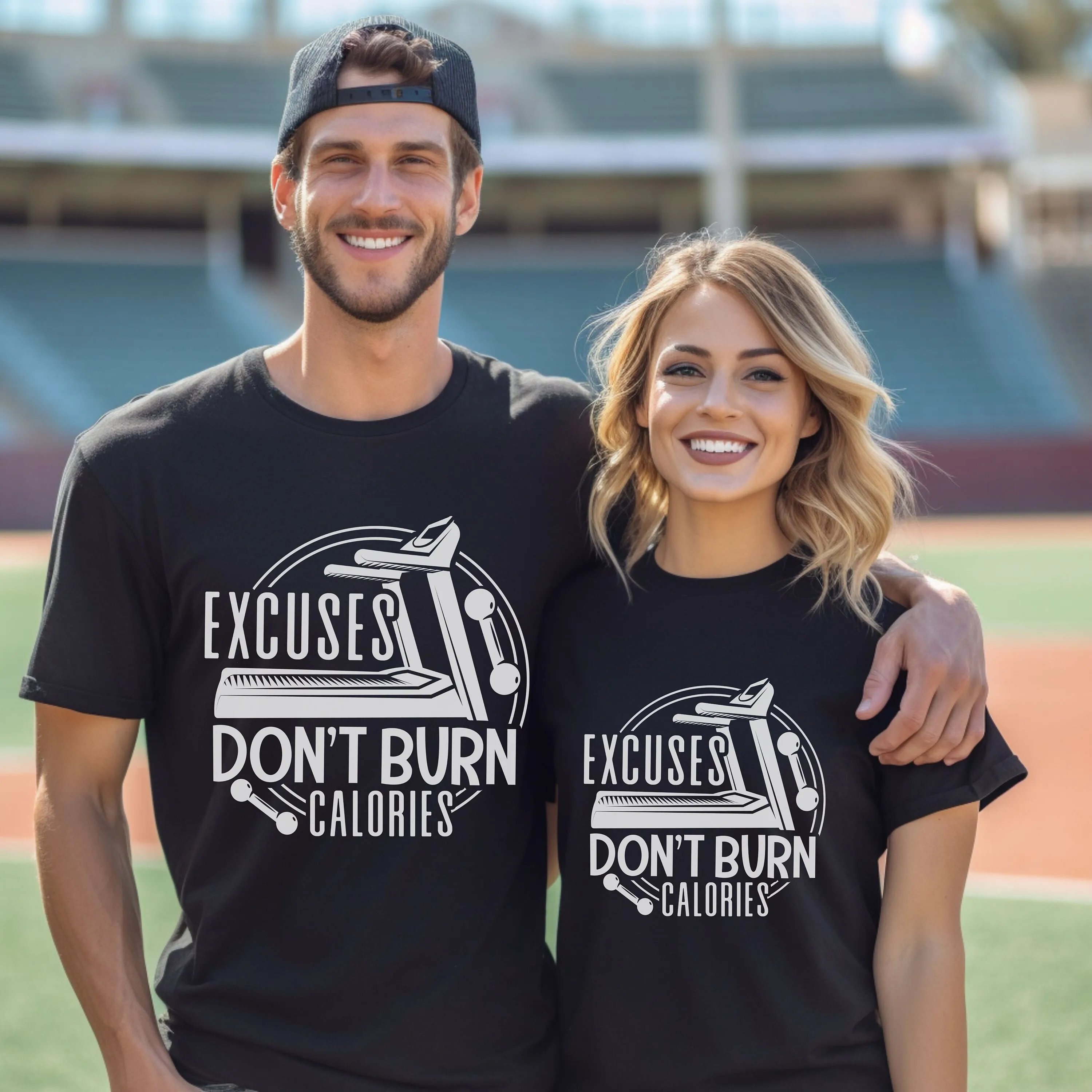 

Футболка Excuses Don't Burn Calories для тренировок, мотивации, подъема в тренажерном зале