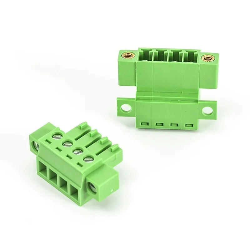 5Pairs KF2EDGRKPF3.81mm Terminal Block 15EDGRKP Lock Plate EDGKPM Fixed EDGRKC Ear Strap Flange
