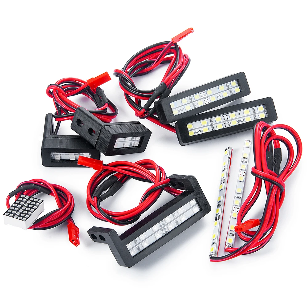 YEAHRUN 1Set Front Headlight Rear Tail LED Lights for LIMITLESS F1 1/7 RC Car Model Upgrade Decoration Parts