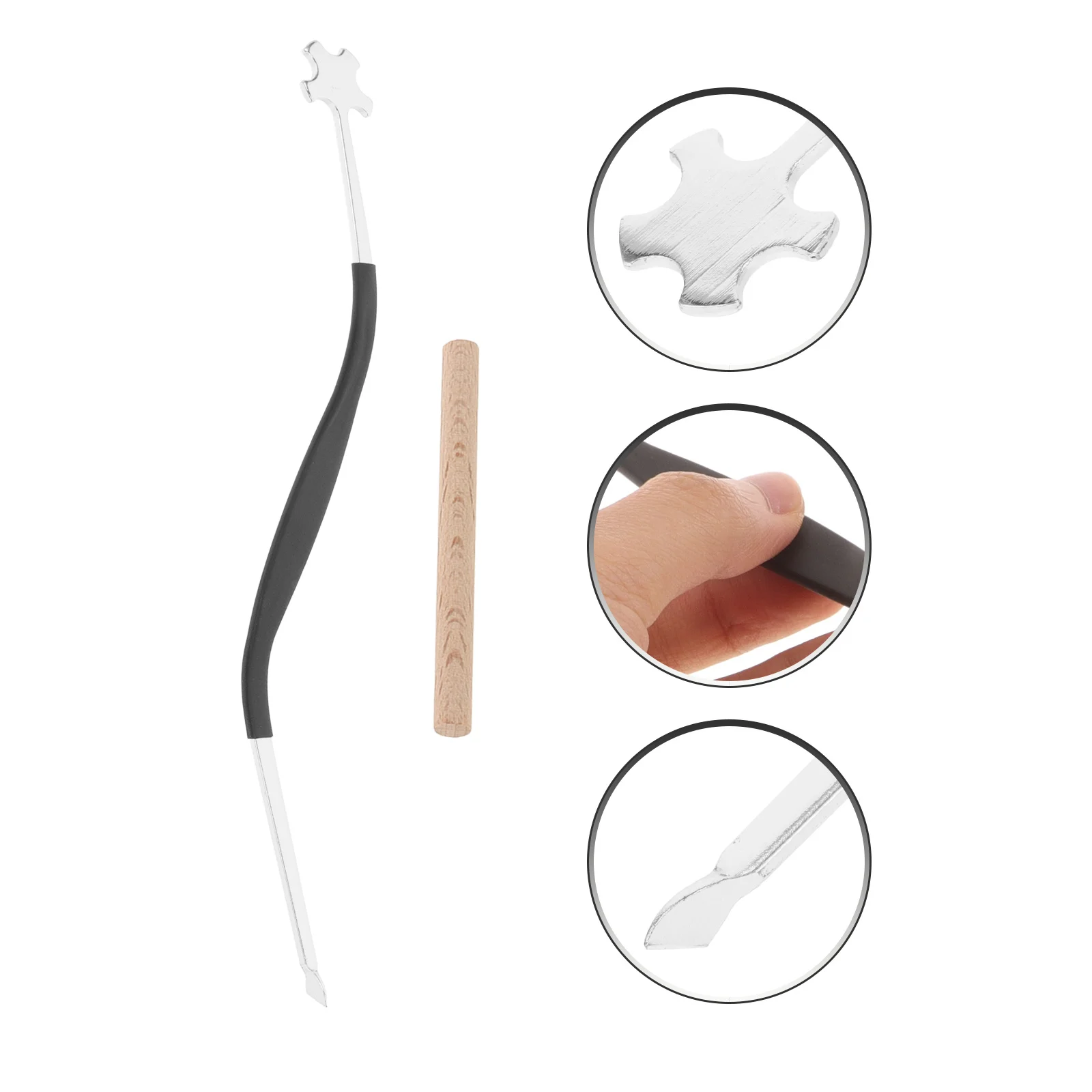 

2pcs Violin Sound Post Tool Set Golden Metal Upright Column For Cello Repair Maintenance Luthier Instrument Adjustment Accessory