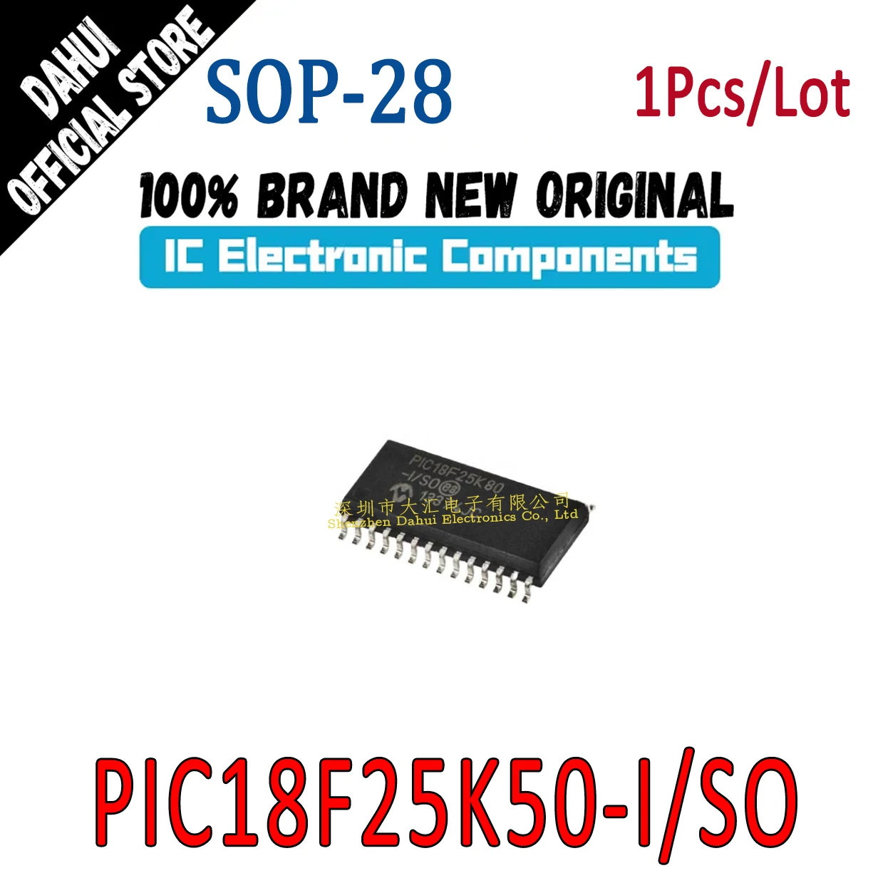 

PIC18F25K50-I/SO PIC18F25K50 I SO SOP-28 Microcontroller chip IC new original