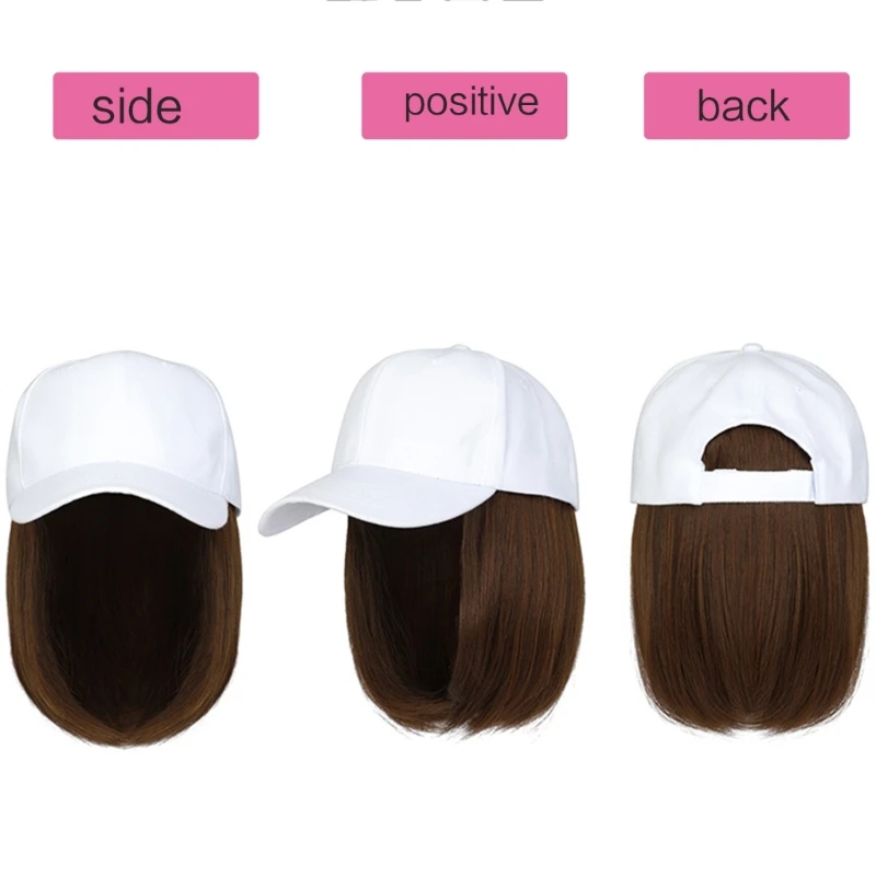 Long Wavy  Curly  Baseball Cap With Hair Extension Baseball Cap Hair