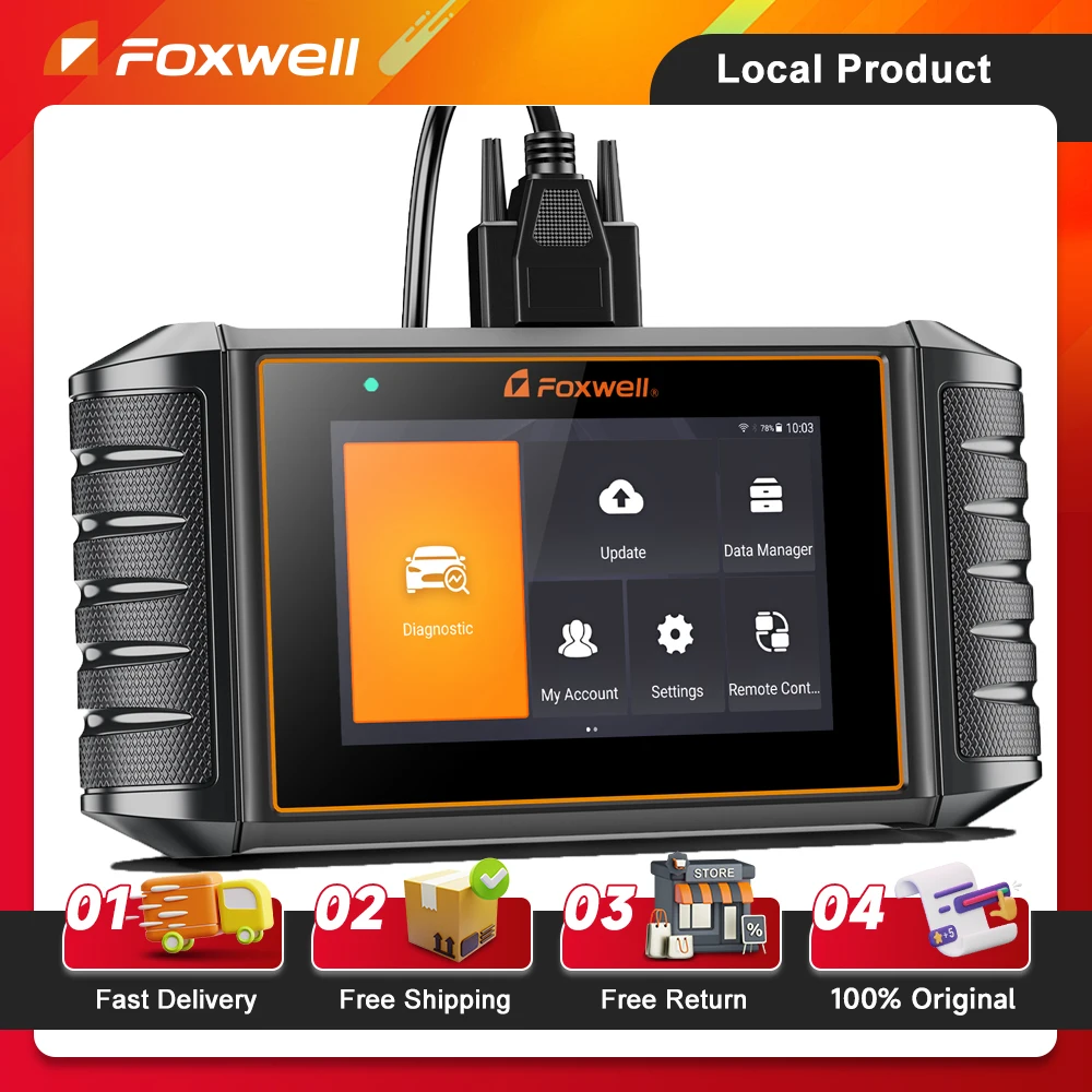 

FOXWELL NT726 Car OBD2 Diagnostic Tools Auto OBD Scanner Full System Diagnosis Automotive Code Reader 12 Reset Free Update