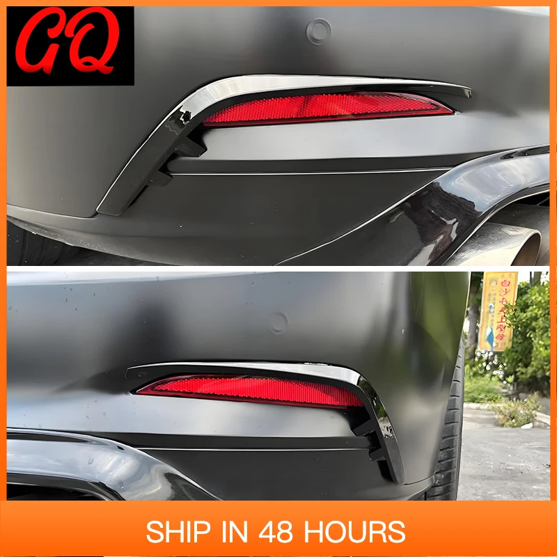 

New 2Pcs Car Rear Lamp Eyebrow Eyelid Protection film Cover ABS Glossy Black Stickers For Ford Focus MK4/4.5 ST/ST-LIne Wagon