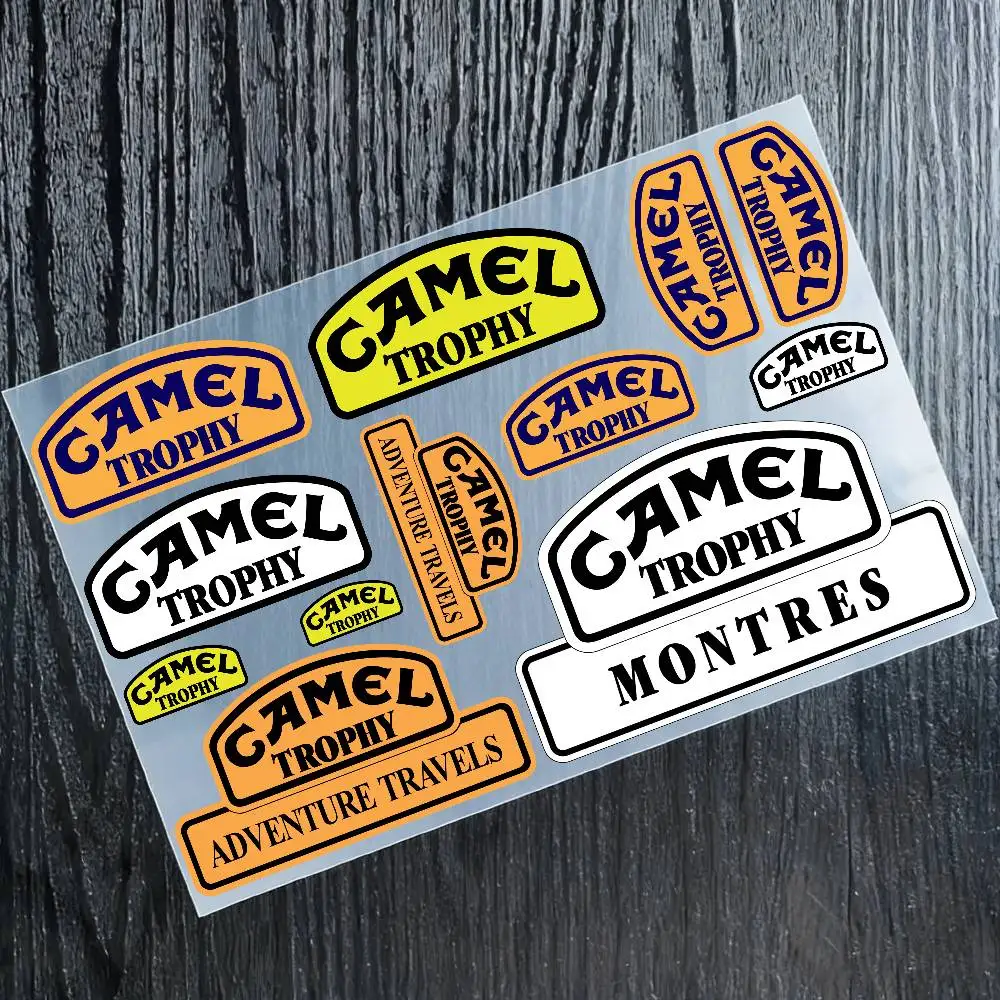 Stickers Moto Sticker Auto Body Bumper Windows Motorcycle Laptop Walls Vinyl Decal Car Tuning Accessories For C-Camel-Trophy