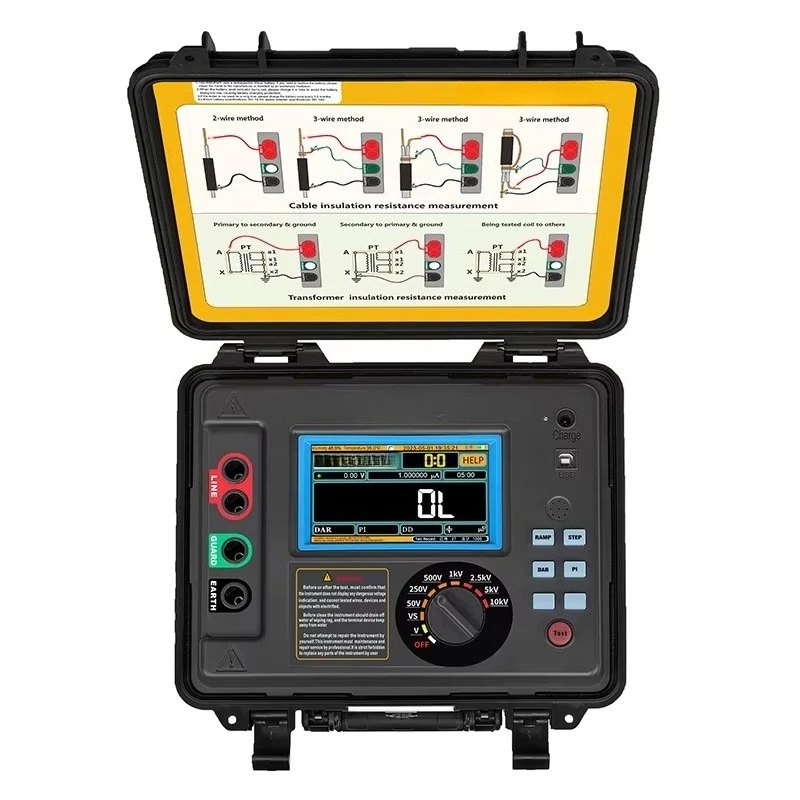 ETCR3500B 10kV  Insulation Tester for Cable Transformer Motor Insulation Resistance Tester