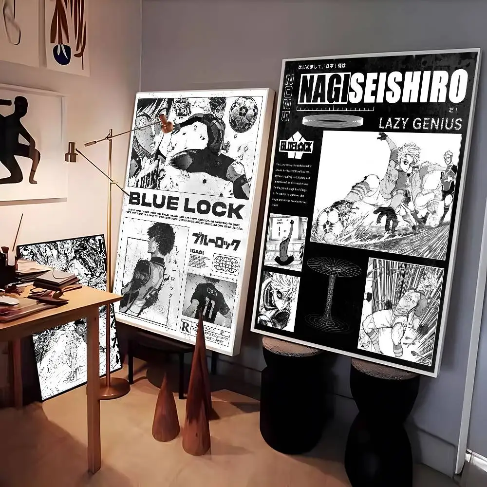 أنيمي B-الأزرق قفل المشارك عالية الجودة طباعة ديكور المنزل جدار الفن جدارية غرفة زخارف للحانات #3