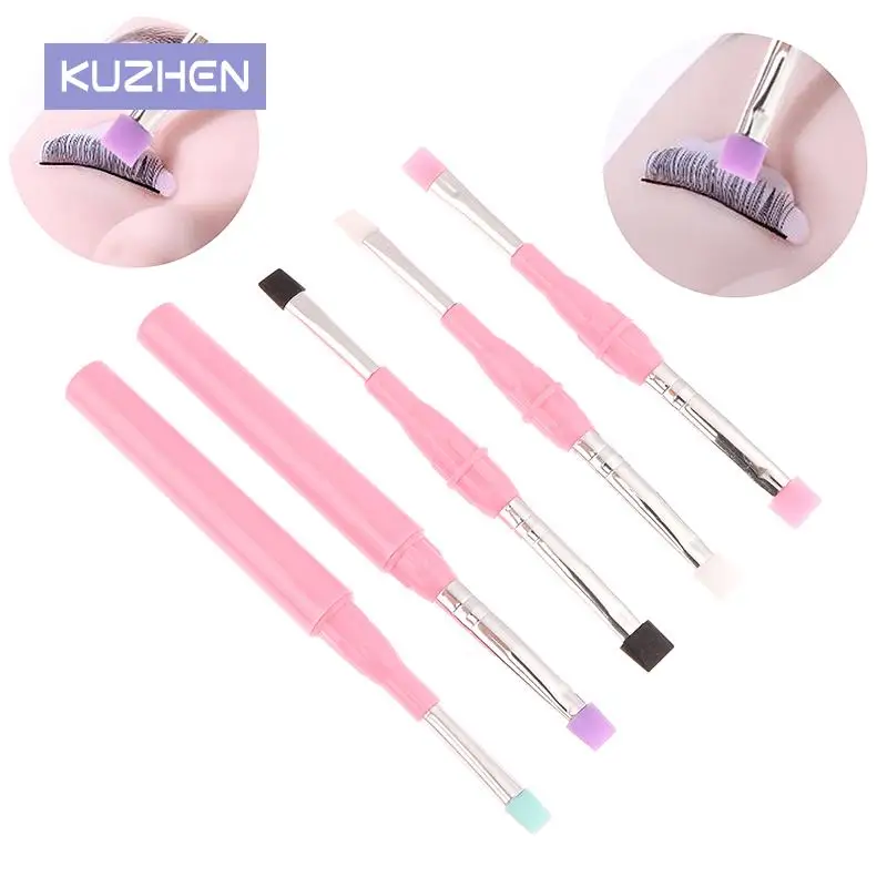 Double Headed Soft Silicone Brush Lamination Eyelashes Separating Tool Eyelash Extension Supplie Eyelash Perm Lifting Tools