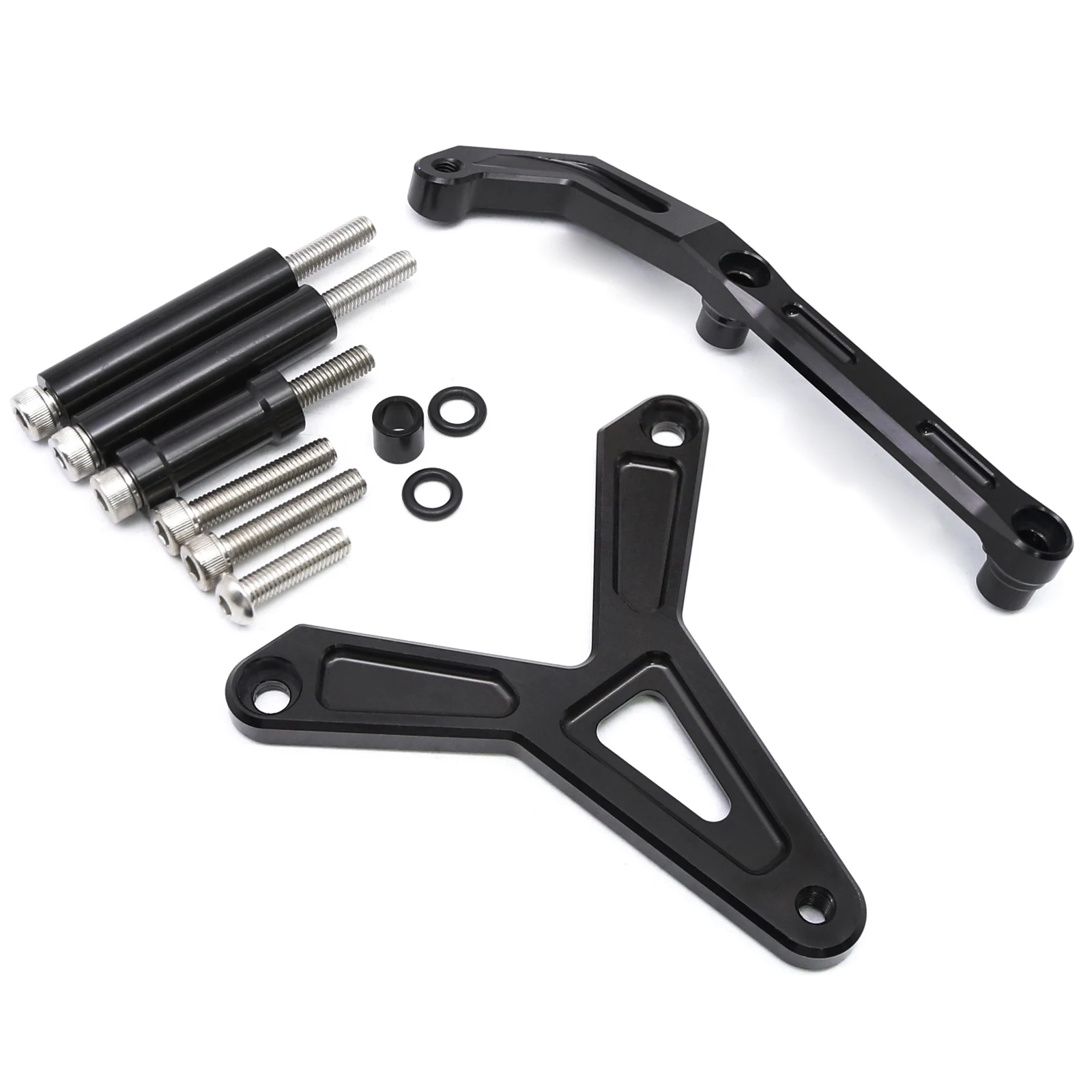 Amortiguador de dirección para motocicleta, Kit de soporte de montaje, estabilizador, aluminio, carbono, CNC, para YAMAHA Tracer 900 GT 2021-2023