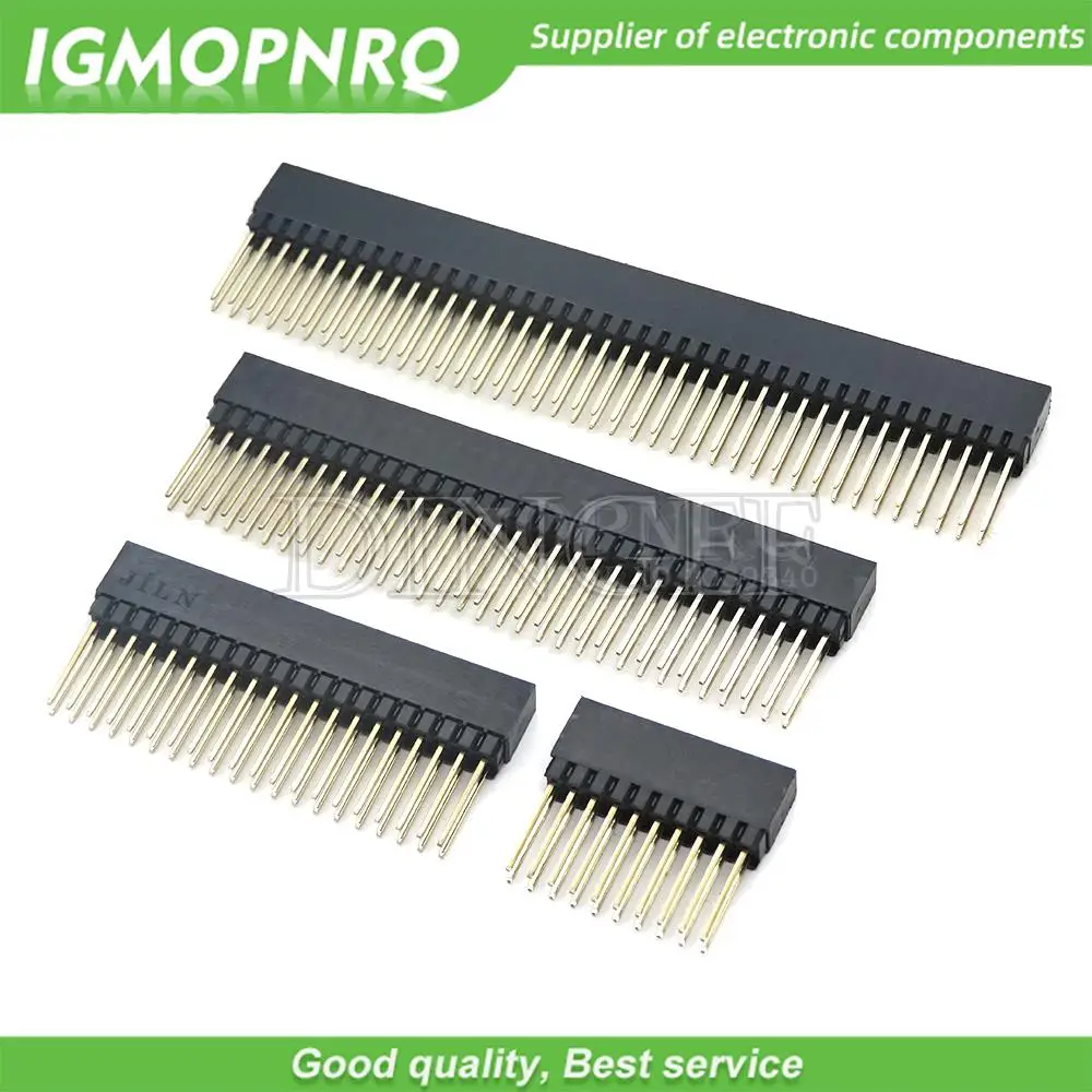 2.54mm 2x10P/16P/20P/25P/32P/40 Pin Female Stacking Header Connector Dual Row 2x20P PC104 For Raspberry Pi 2 Mode