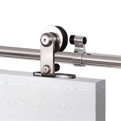 LWZH T-Shaped Stainless Steel Sliding Barn Door Hardware Rollers with Big Roller Only Rollers 1 Pair