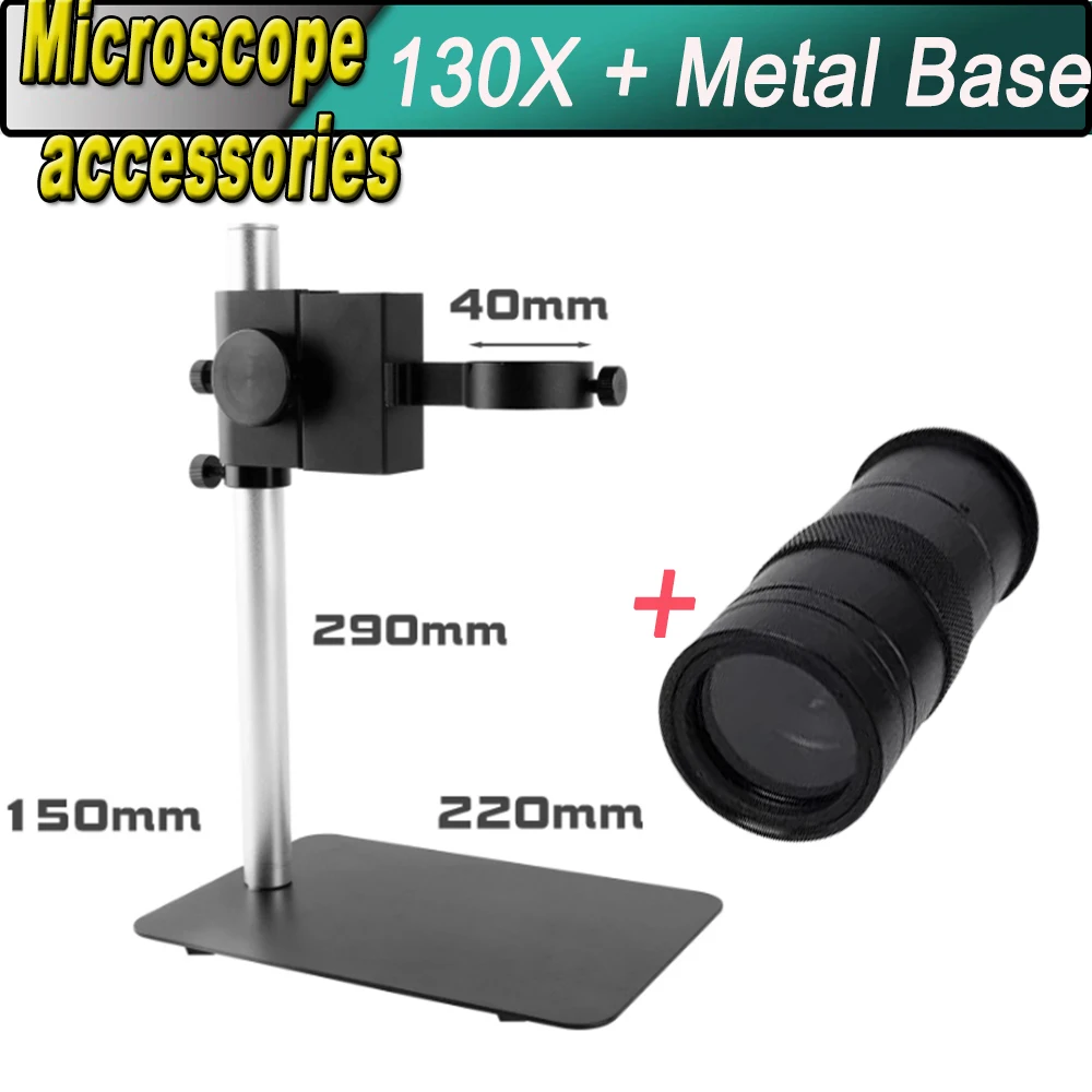 4k 48MP HDMI TYPE-C aparat cyfrowy monokularowy mikroskop obiektyw 130X mikroskop LED zestaw naprawa PCB lutowania telefonu