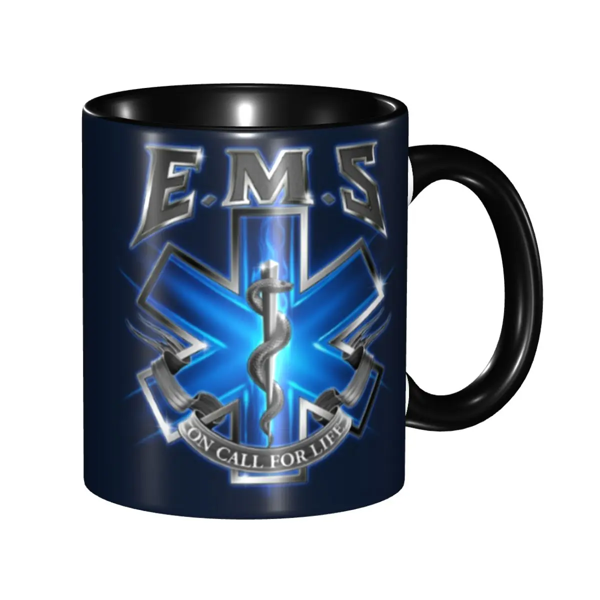 

Personalized Emt Star Of Life Paramedic Doctor Ambulance Mug DIY Ceramic Milk Tea Coffee Cups