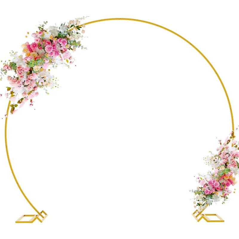 

Round Backdrop Stand 8FT Gold Wedding Arch Metal Circle Balloon Arch Stand for Birthday Party Wedding Bridal Shower Anniversary