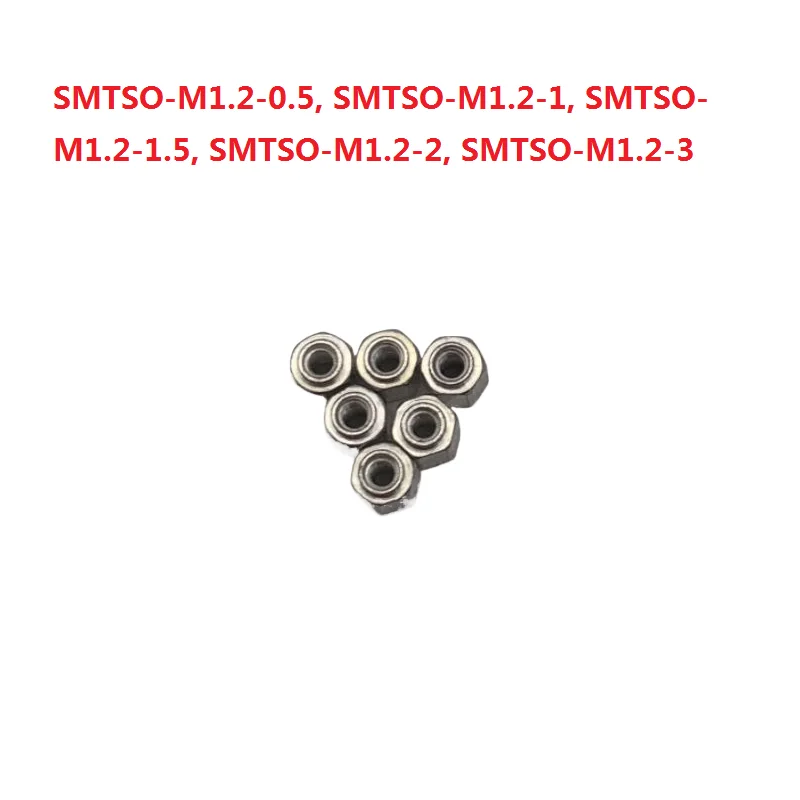 SMTSO-M1 M1.2 M1.4 M1.6 sześciokątny mała łatka nit spawalniczy SMT dystansowy SMD imdoff PCB montaż powierzchniowy Tuercas stalowy mosiężny miedź cynowana