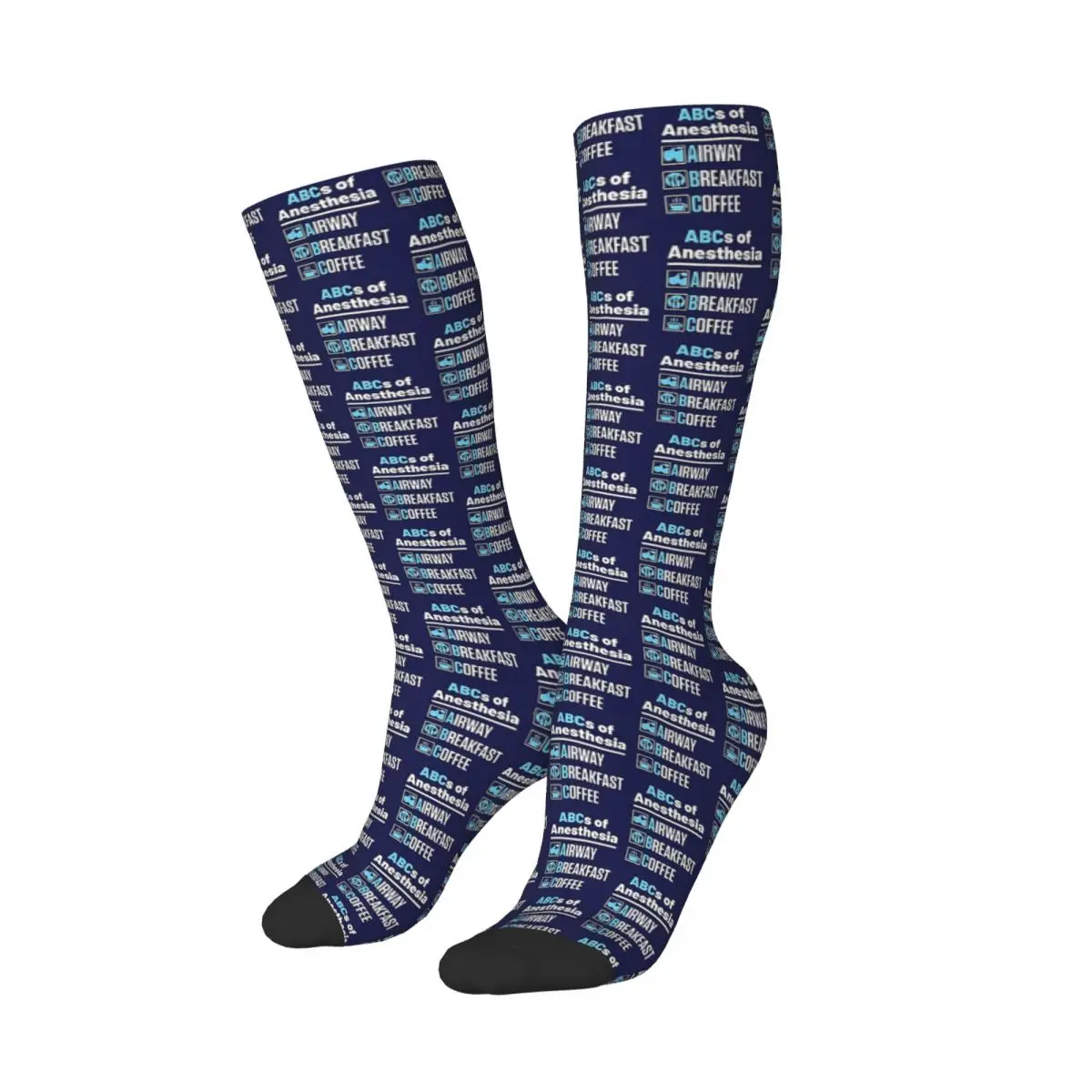 Anesthesiologist Anesthesiology Doctor Nurse Funny ABCs Of Anesthesia Socks Quality Stockings All Season Long Socks Accessories