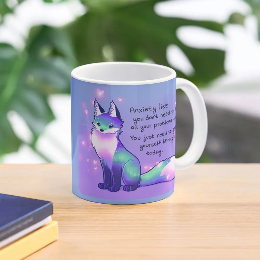 

You Don't Need to Fix All Your Problems Now Aurora Fox Coffee Mug Ceramic Coffee Cup Coffee Mugs Ceramic Mug