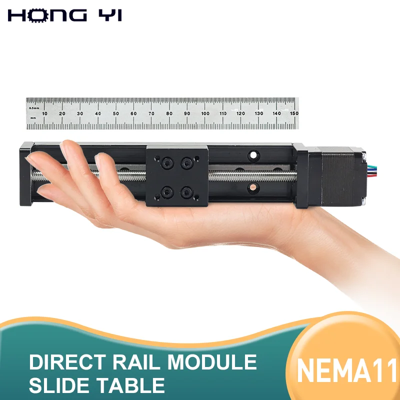 

HPB-006 Направляющая линейного шагового двигателя Раздвижной стол Т-образный ходовой винт Линейная направляющая Электрический раздвижной модуль