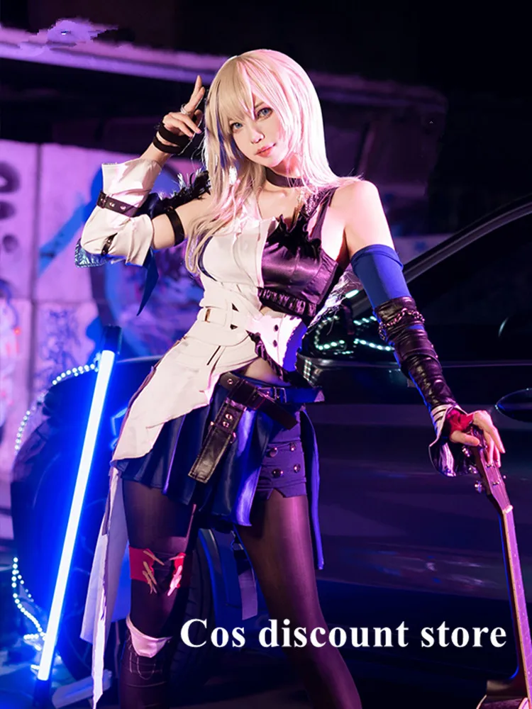 

Serval Cosplay Costume Uniforms Anime Game Honkai Star Rail Women Role Play Clothing Halloween Comic-con Suit Full Set Fashion