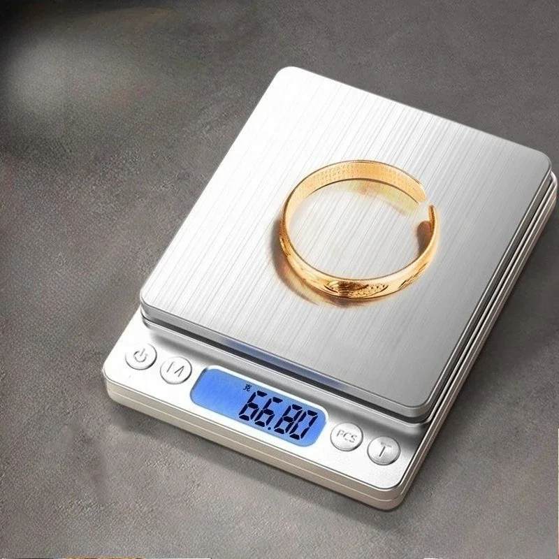 

Цифровые весы Precision 3000 г x 0,1 г для ювелирных изделий и измерения веса в граммах с ЖК-дисплеем, функцией вычитания, компактные, портативные