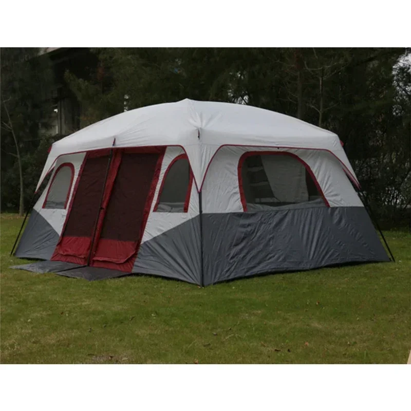 

Waterproof Tarpaulin Camping Large Tent Homful Camps Outdoor Ultralight House 8 Person Travel Beach Sheltered Multi-Room Tent。