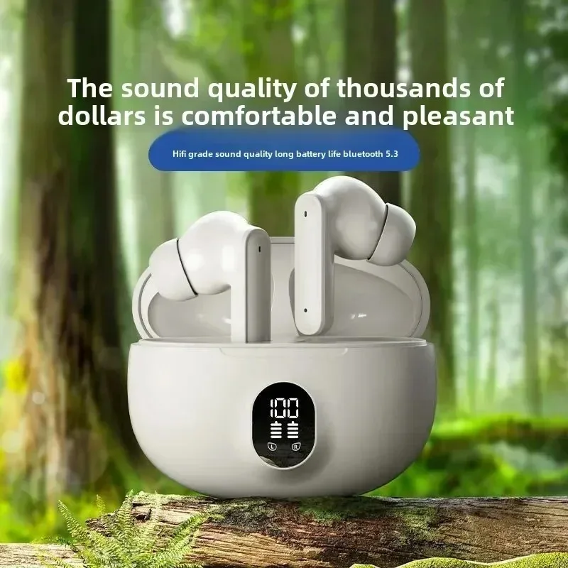 TWS  Bluetooth 5.3 Wireless Headphones LED Digital Display Headset HiFi Stereo Earbuds Headphones With Microphone For Phones