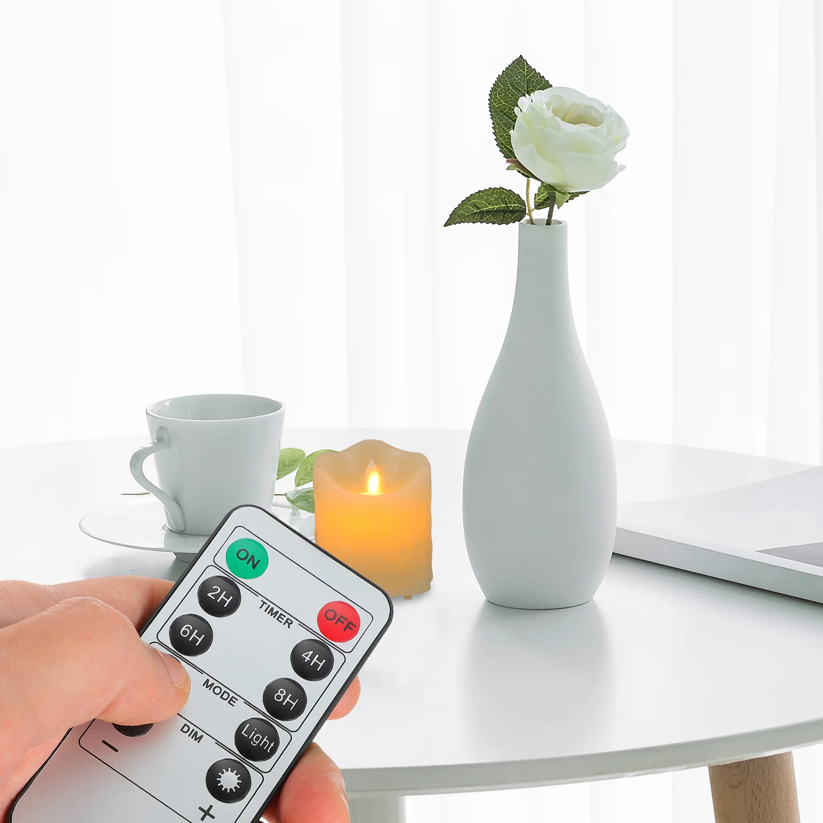 Decor Lamp Remote Control Tear Electric LED Shape Light Dimming Atmosphere Party