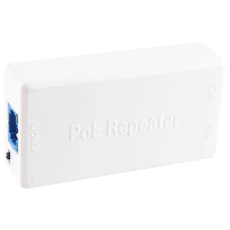 Sensitive 2 Port POE Repeater 10/100Mbps 1 To 2 Poe Extender With IEEE802.3Af/At 48V For Poe Switch NVR IP Camera AP Accessories