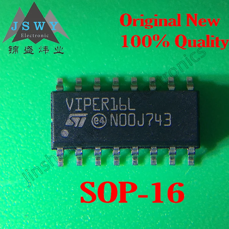 

(10/50 pieces) VIPER16L SOP-16/AC-DC Switching Converter/Brand new original stock Electronics