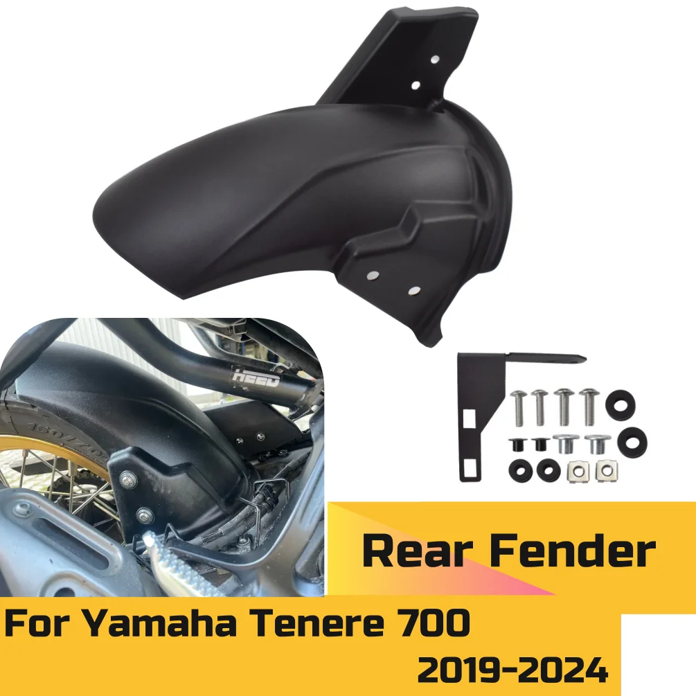 Tenere700 Rear Mudguard Motorcycle Fender Wheel Hugger Mud Splash Guard For Yamaha Tenere 700 2019-2024 XT700Z Accessories