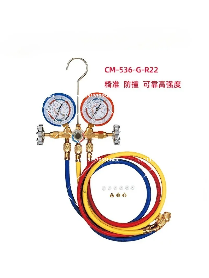 2026GOOD CM-536G-R22/refrigerant Gauge, Air Conditioning Pressure Gauge, Fluoride Tool