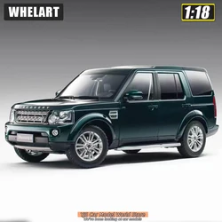 WHELART 1/18 2014 Land Rover Discovery 4 diecast Model Black Green Metal car model Static decoration Holiday gift collection