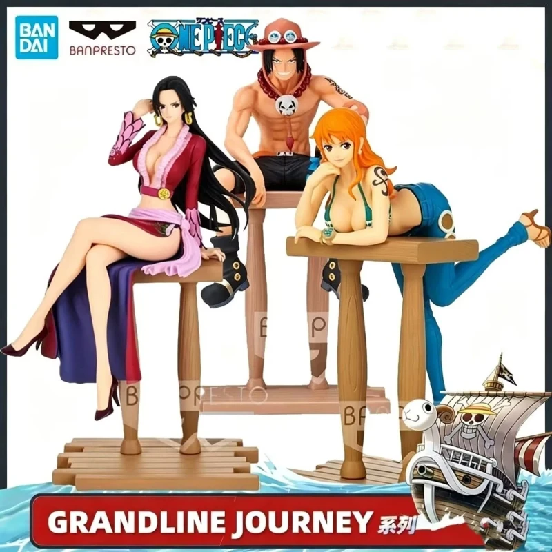 

Новая фигурка Bandai Banpresto Grandline Journey Special Anime One Piece: Нико Робин, Нами. Оригинальная аниме-фигурка, модель, игрушка, подарок.