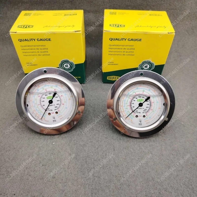 Swiss original import REFCO R22 waco pressure oil meter R134a refrigerant high Pressure pressure gauge