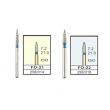 100pcs Dental Diamond burs FG bur FO series FO-11,FO-21,FO-22,FO-22F,FO-21EF