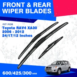 For Toyota RAV4 XA30 2006 2007 2008 2009 2010 2011 2012 Front Rear Windscreen Windshield Wipers Brush Window Refills Accessories