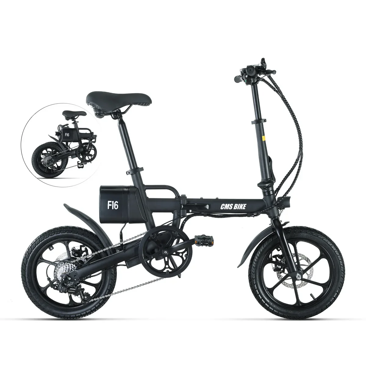 Export 16 inch variable speed folding electric bike  super lightweight and portable power assisted  for men and women