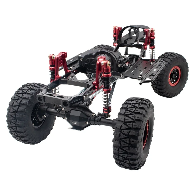 KYX Racing 313mm Wheelbase Two-Speed Portal Axle Edition Metal Chassis Frame Upgrade Kit for RC Crawler Car Axial SCX10 II 90046