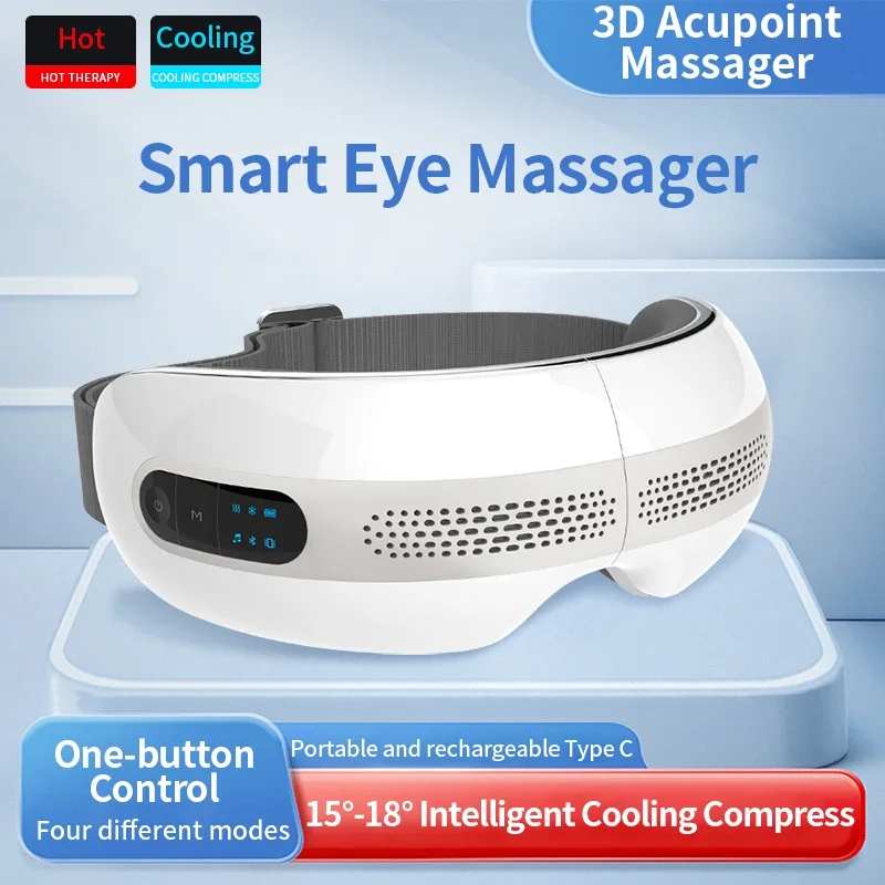 Most Selling Product Massage Equipment Heat And Cold Compression Heated Eye Mask High Quality Smart Eyes Massager