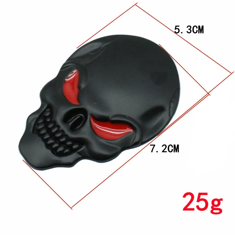 

Metal 3D Car Styling Large Size Skull Head Skeleton Car Sticker Badge Emblem Decal Auto Trunk Sticker For Motorcycle Accessories