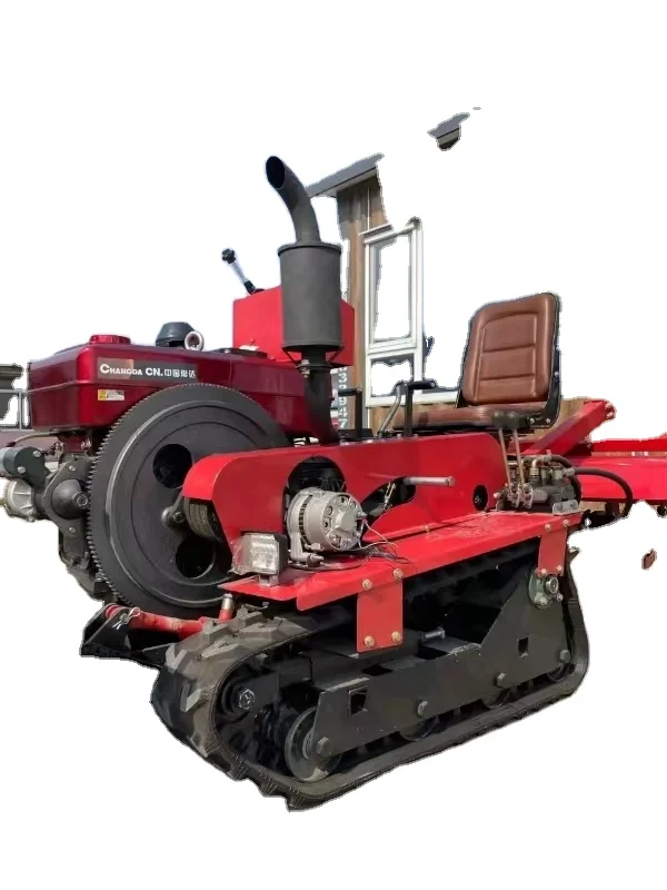 Agricultural machinery Mini farm 25hp35hp crawler cultivator crawler tractor rotary tiller