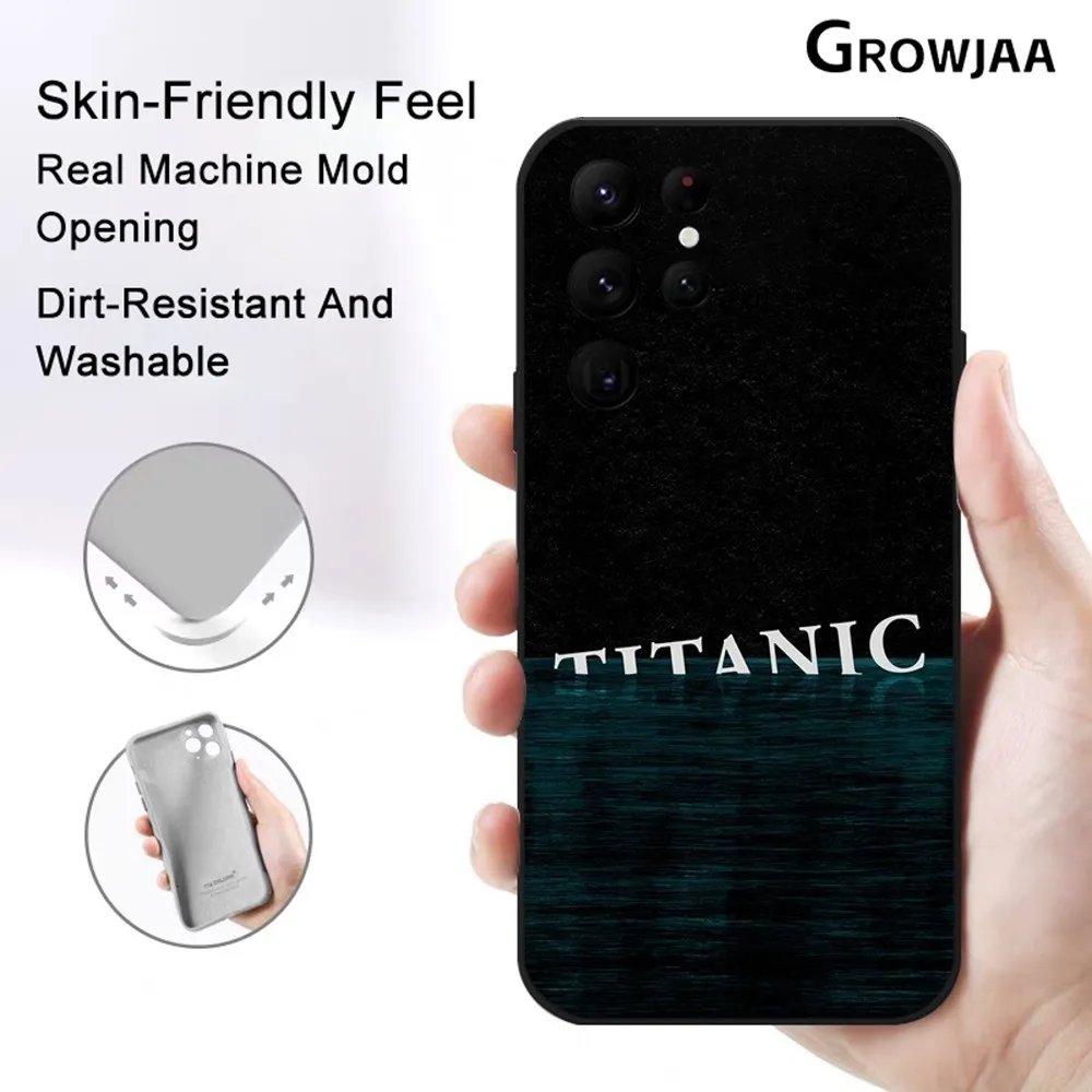 Classics T-Titanic Movie Phone Case for Samsung Galaxy S24 Ultra S22 S23 Ultra S21 S20 Shockproof Protective Silicone Funda