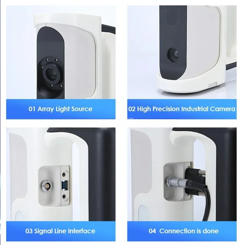 Dreambot3D LC-130 Full Color Scan Real Time Output Gestructureerd Licht Wit Licht 3D Scanner voor Auto Auto Voet Pad