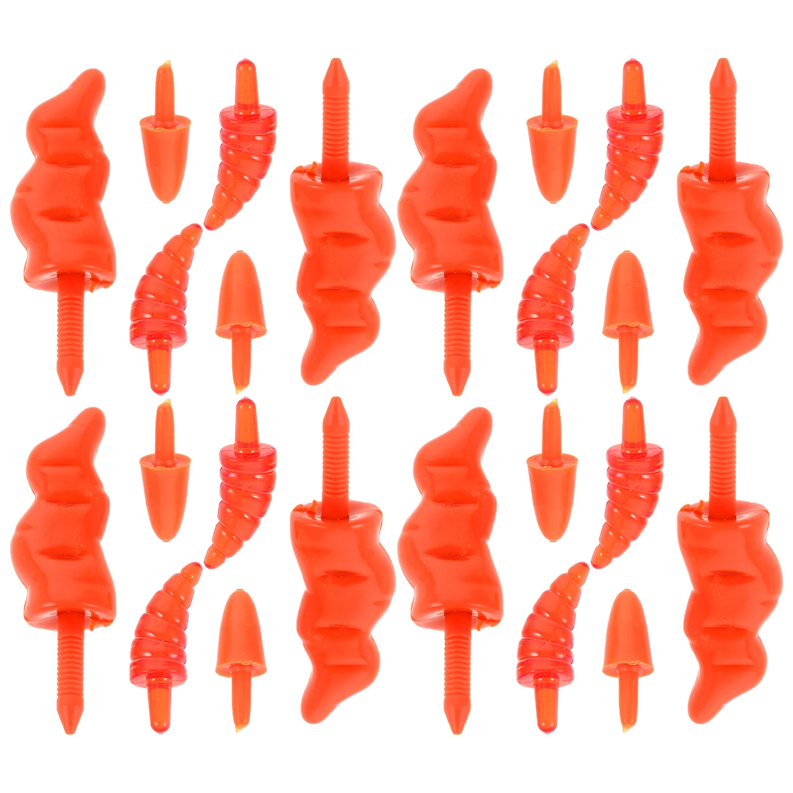 

150Pcs Snowman Nose Accessories - Orange Plastic DIY Christmas Ornament Kit for Crafting Unique Festive Decorations and Crafts