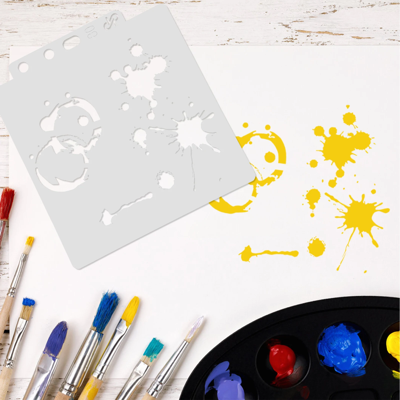 

Drawing Stencil Assorted Patterns Hollow Out Art Painting Template for Craft Scrapbooking DIY Cake Decor (S08)