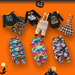 0-18 Months Baby Halloween Clothes Newborn Romper Horror Pumpkin Bat Ghost Summer Autumn Infant Set Baby Boy and Girl Outfit