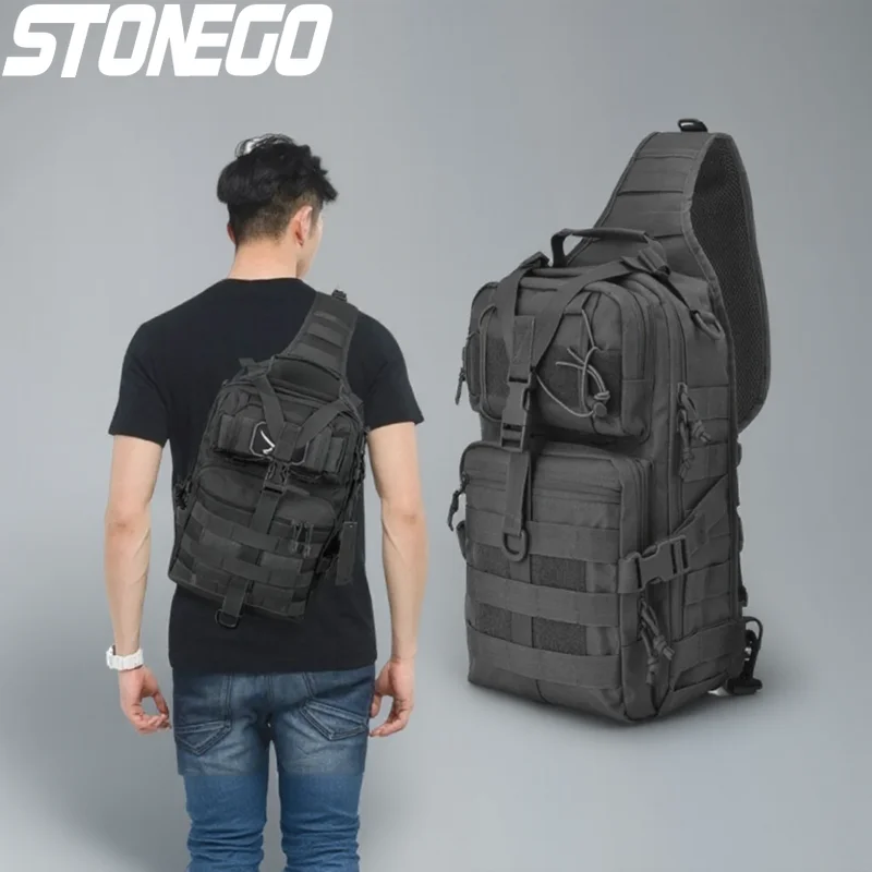 

Waterproof Military Tactical Sling Backpack EDC Rucksack Outdoor Hiking Camping Trekking Gear сумка