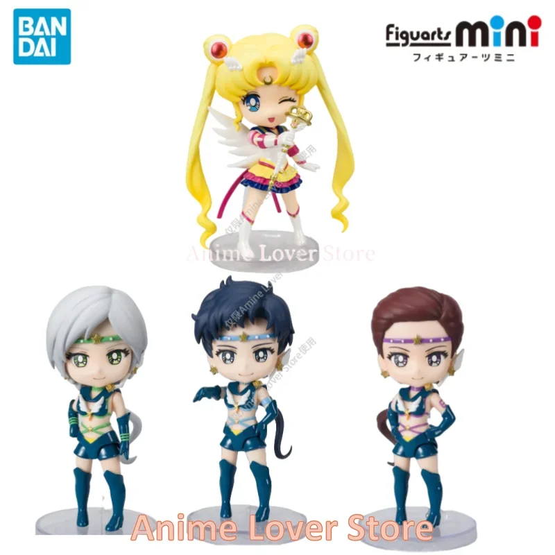 

Original Bandai Figuarts Mini Sailor Moon Healer Fighter Maker Action Figures Toys Collectible Model Ornaments