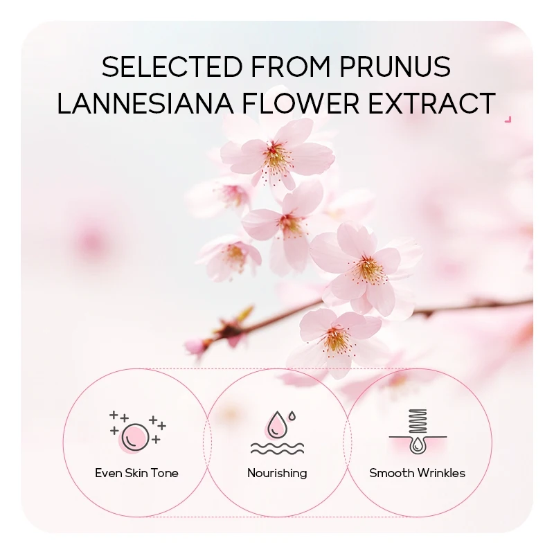 LAIKOU Giappone Sakura Peel-Off Maschera per il viso Schiarente Idratante Pulizia profonda Rimuovi punti neri 80g